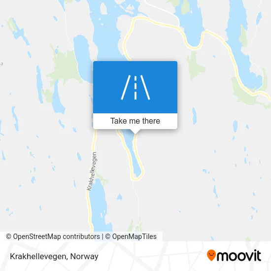 Krakhellevegen map