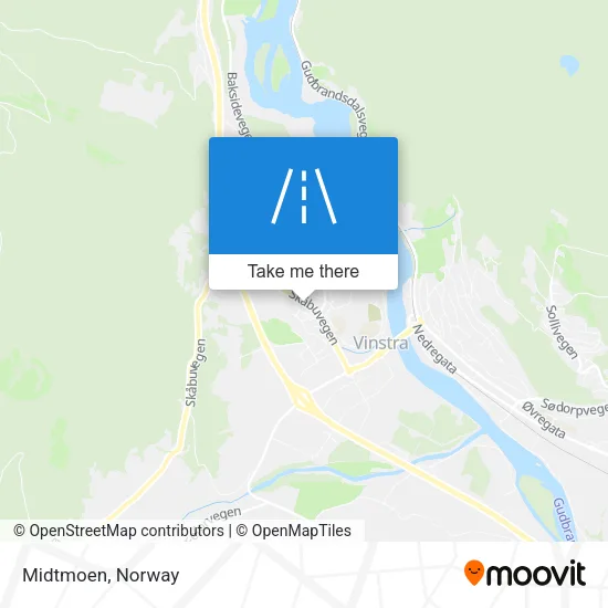 Midtmoen map