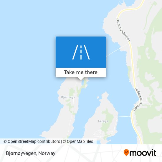 Bjørnøyvegen map