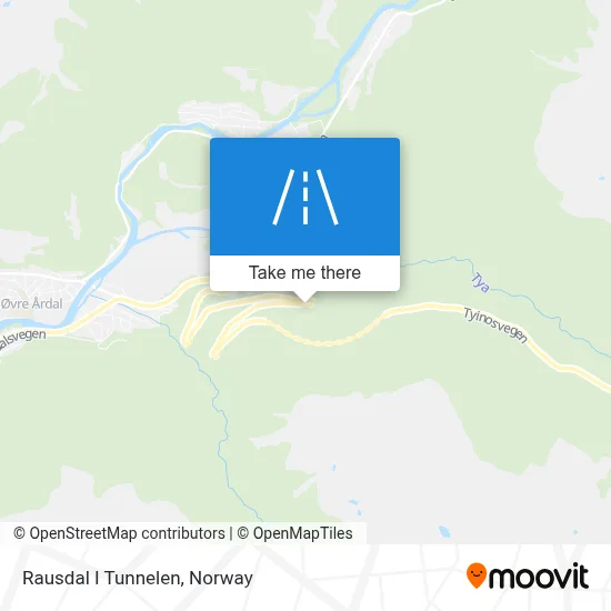 Rausdal I Tunnelen map