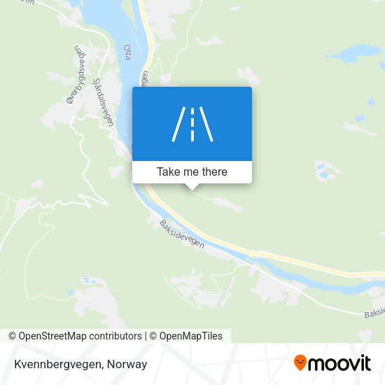 Kvennbergvegen map