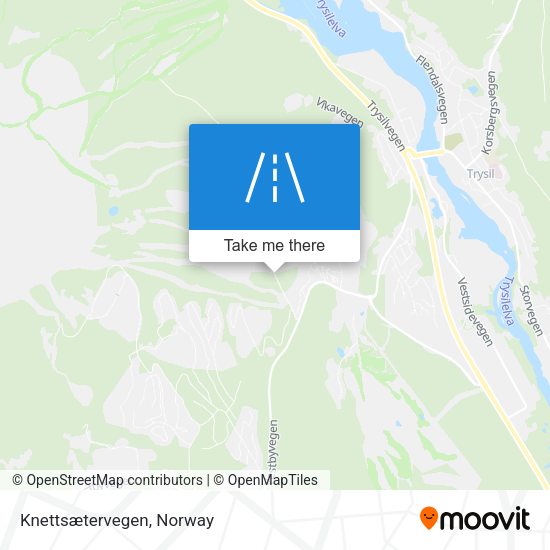 Knettsætervegen map