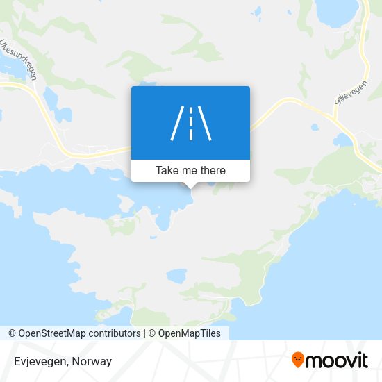 Evjevegen map