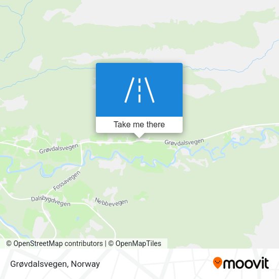 Grøvdalsvegen map