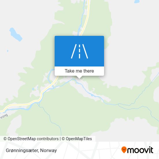 Grønningsæter map
