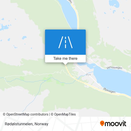 Rødølstunnelen map