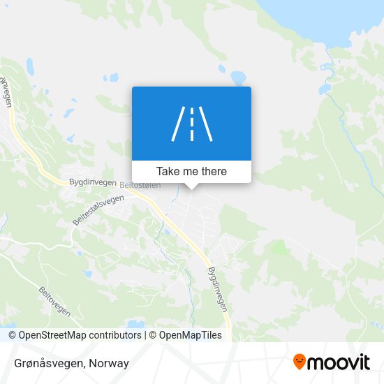 Grønåsvegen map