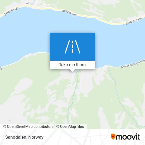 Sanddalen map