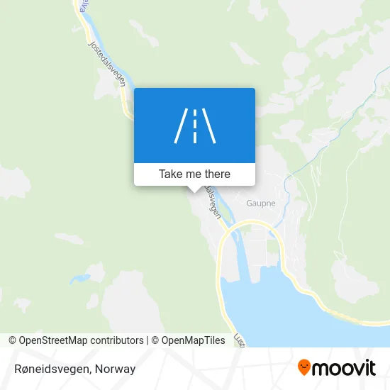 Røneidsvegen map