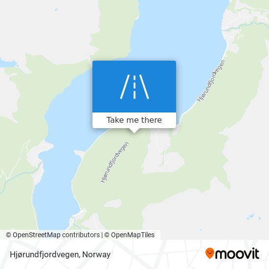 Hjørundfjordvegen map