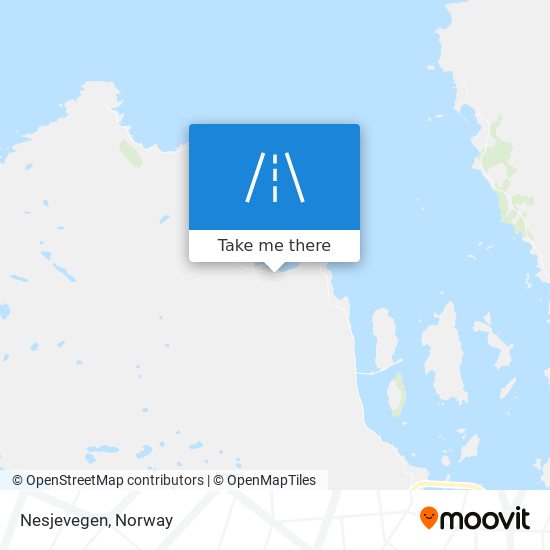 Nesjevegen map