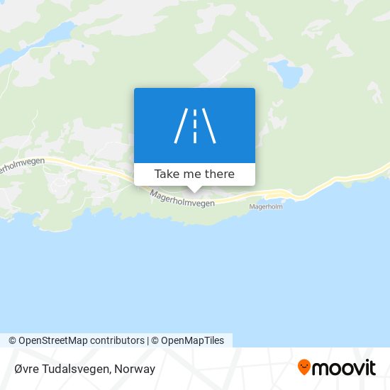 Øvre Tudalsvegen map