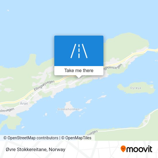 Øvre Stokkereitane map
