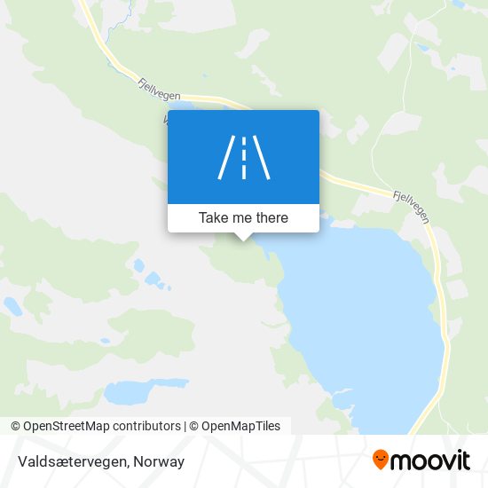 Valdsætervegen map