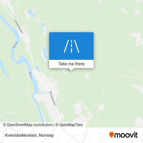 Kvennbekkveien map