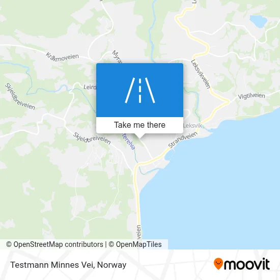Testmann Minnes Vei map