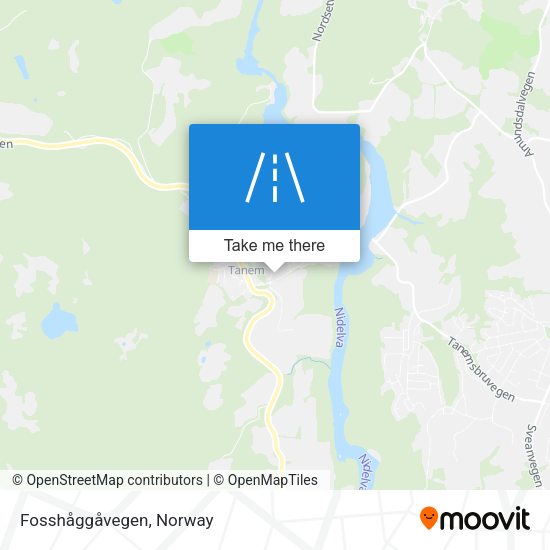 Fosshåggåvegen map