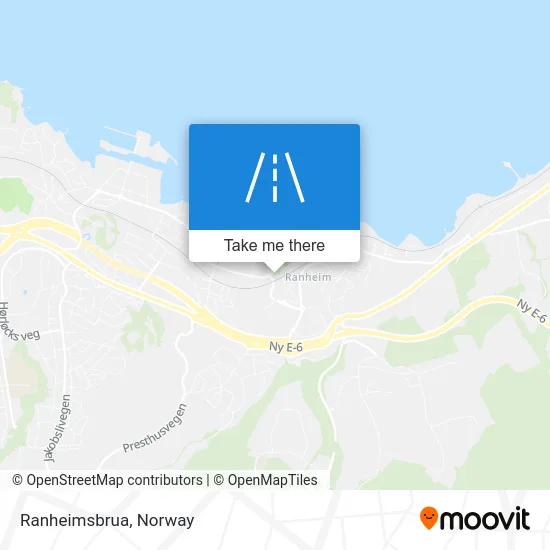 Ranheimsbrua map