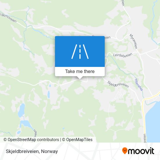 Skjeldbreiveien map