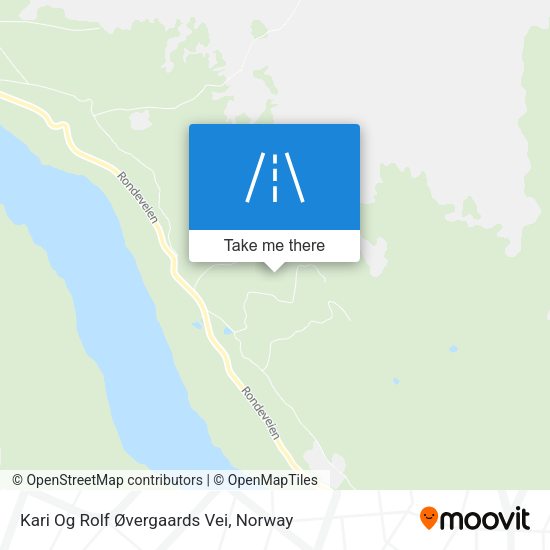 Kari Og Rolf Øvergaards Vei map