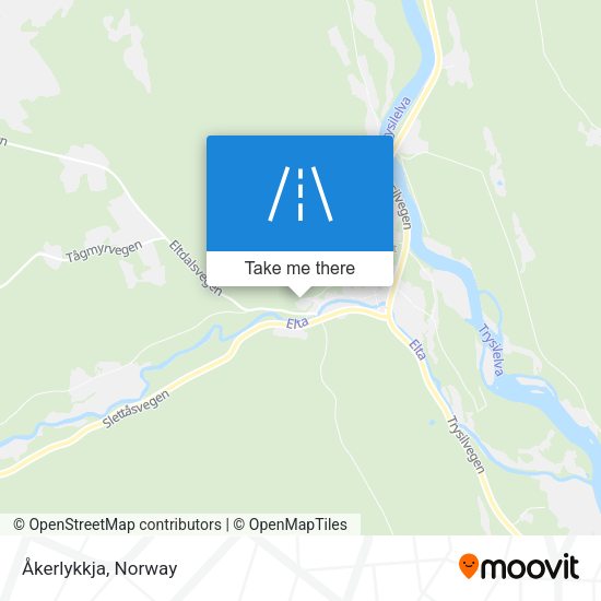 Åkerlykkja map