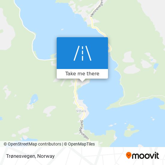 Trønesvegen map