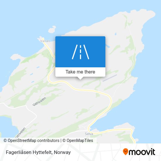 Fagerliåsen Hyttefelt map