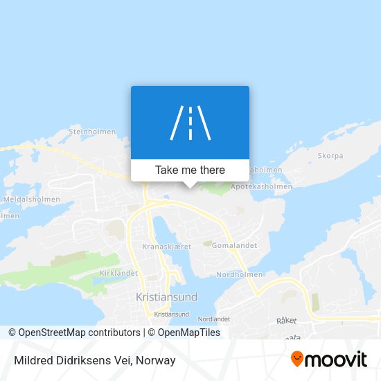 Mildred Didriksens Vei map