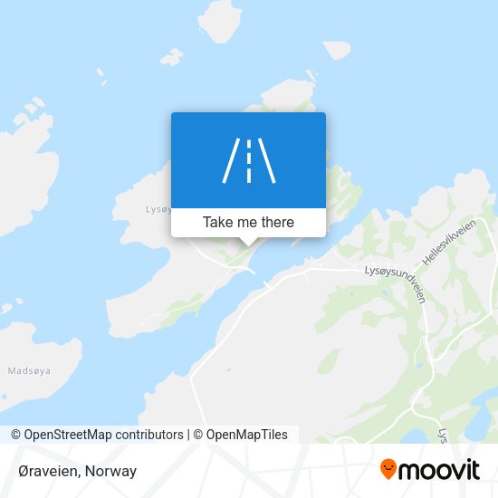 Øraveien map