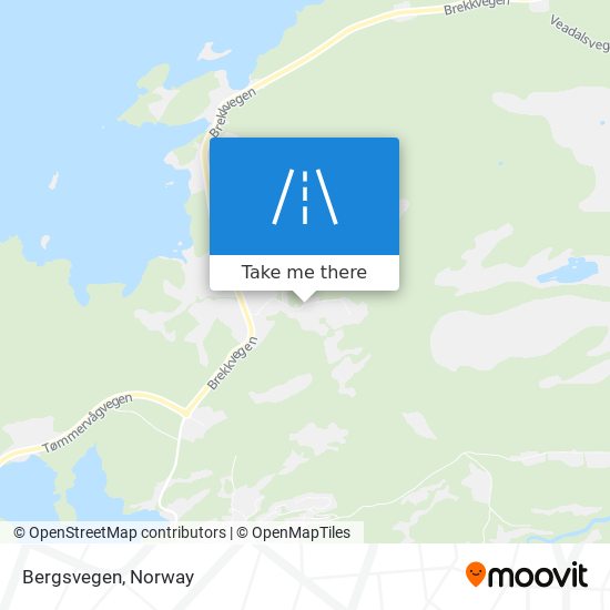 Bergsvegen map