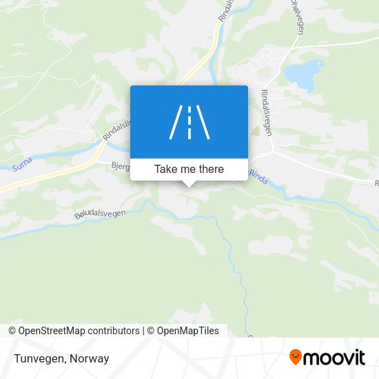 Tunvegen map