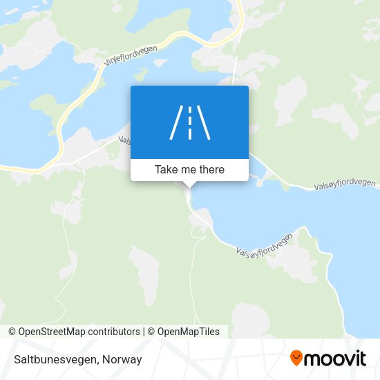 Saltbunesvegen map