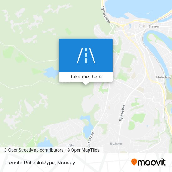 Ferista Rulleskiløype map