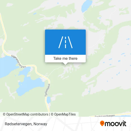 Rødsetervegen map