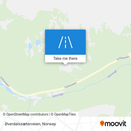 Øverdalssæterveien map
