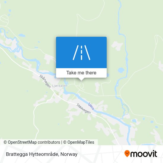 Brattegga Hytteområde map