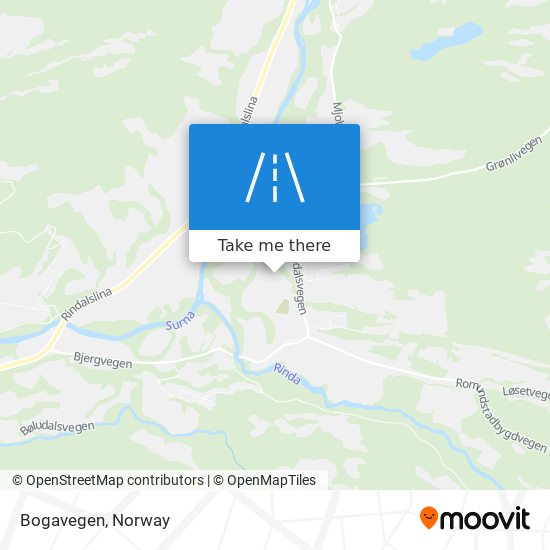 Bogavegen map