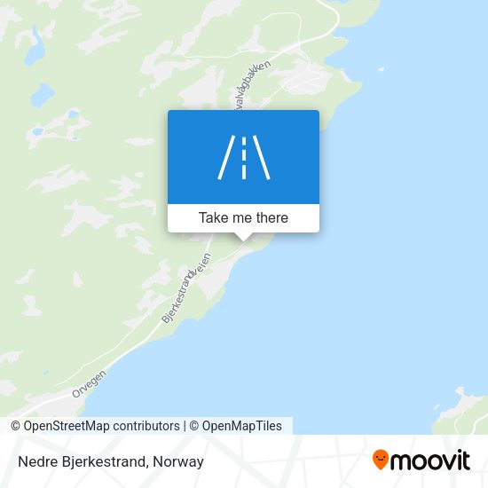 Nedre Bjerkestrand map