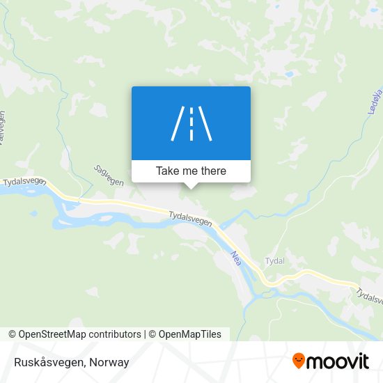 Ruskåsvegen map