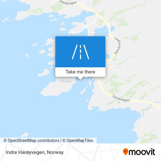 Indre Harøyvegen map
