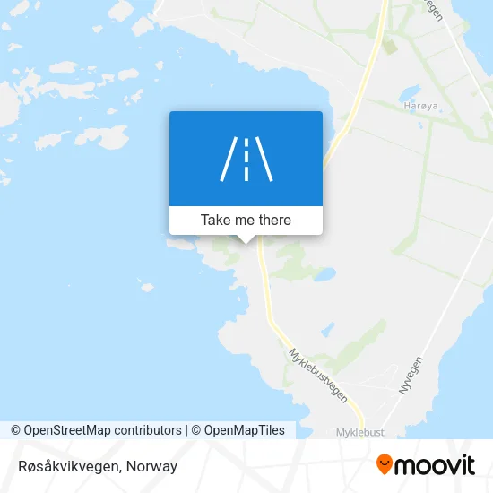 Røsåkvikvegen map