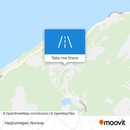 Høgtunvegen map