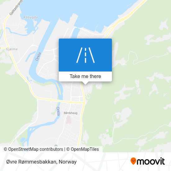 Øvre Rømmesbakkan map