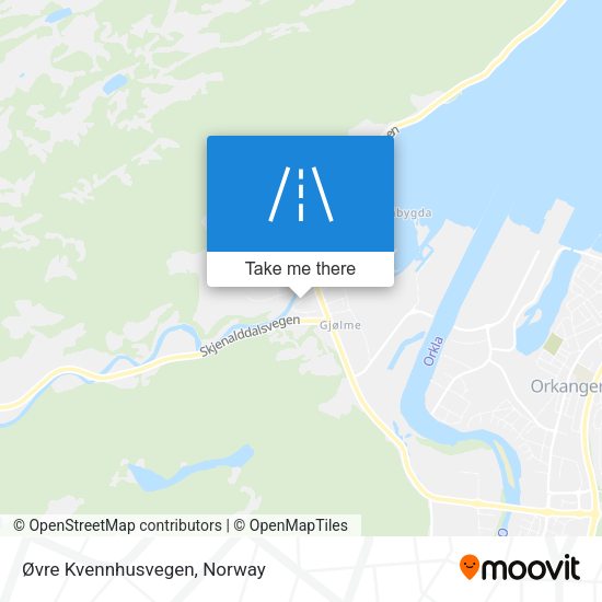 Øvre Kvennhusvegen map