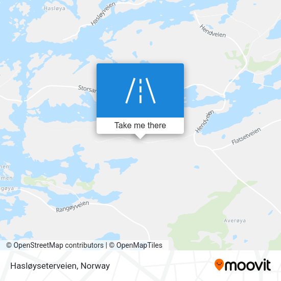 Hasløyseterveien map