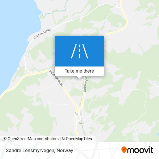 Søndre Lensmyrvegen map