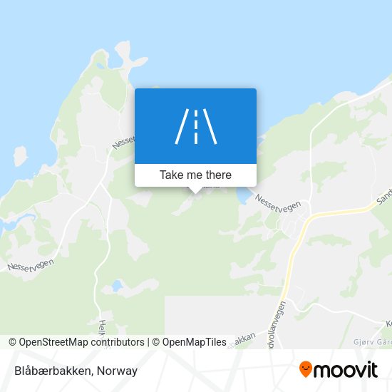 Blåbærbakken map