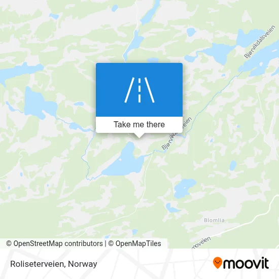 Roliseterveien map
