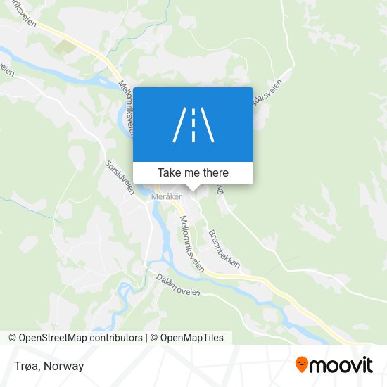 Trøa map