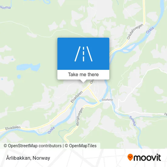 Årlibakkan map